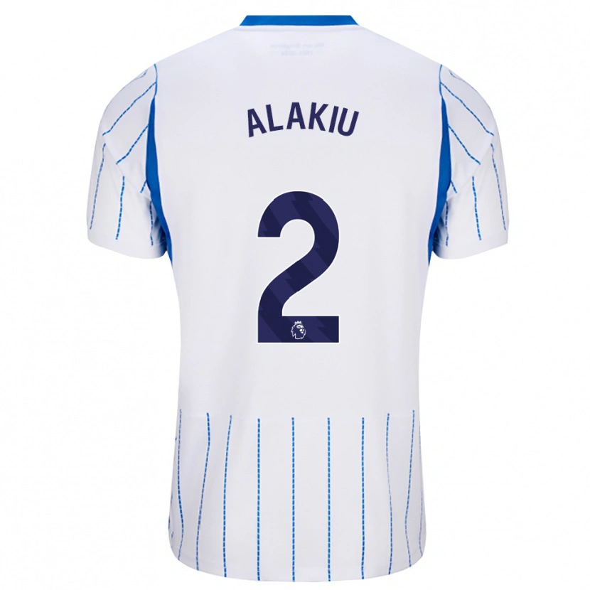 Danxen Mann Isaiah Alakiu #2 Blå Dodger Hvit Bortetrøye Drakt Trøye 2026/27 Skjorter T-Skjorte