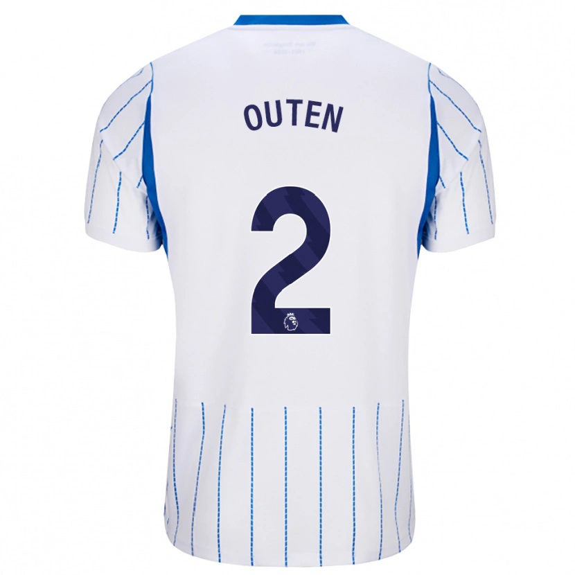 Danxen Mann Theo Outen #2 Blå Dodger Hvit Bortetrøye Drakt Trøye 2026/27 Skjorter T-Skjorte