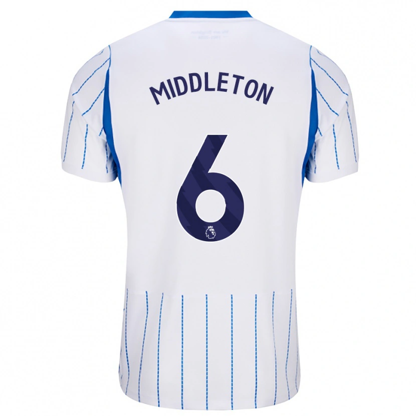 Danxen Mann Jesse Middleton #6 Blå Dodger Hvit Bortetrøye Drakt Trøye 2026/27 Skjorter T-Skjorte