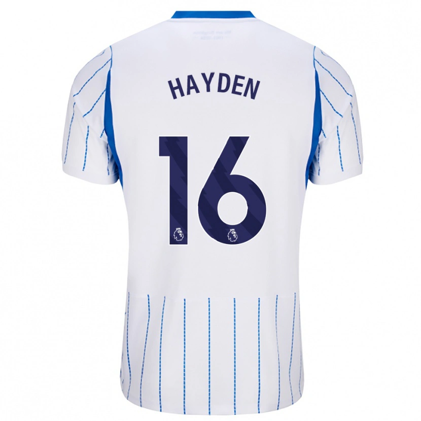 Danxen Mann Matthew Hayden #16 Blå Dodger Hvit Bortetrøye Drakt Trøye 2026/27 Skjorter T-Skjorte