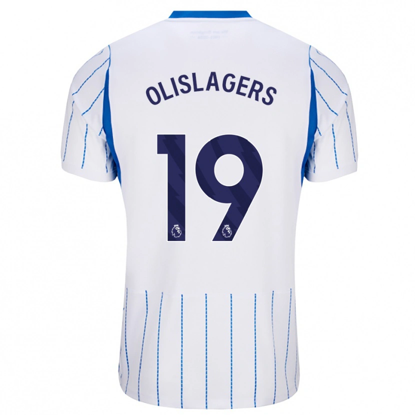Danxen Mann Marisa Olislagers #19 Blå Dodger Hvit Bortetrøye Drakt Trøye 2026/27 Skjorter T-Skjorte