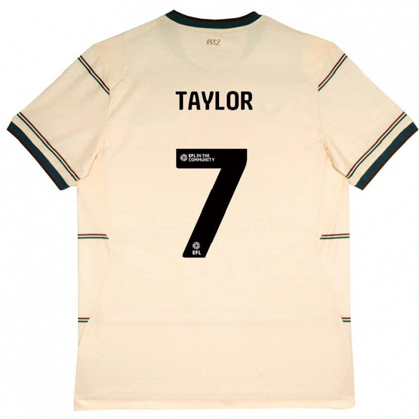 Danxen Mann Warren Taylor #7 Beige Burgunder Bortetrøye Drakt Trøye 2026/27 Skjorter T-Skjorte