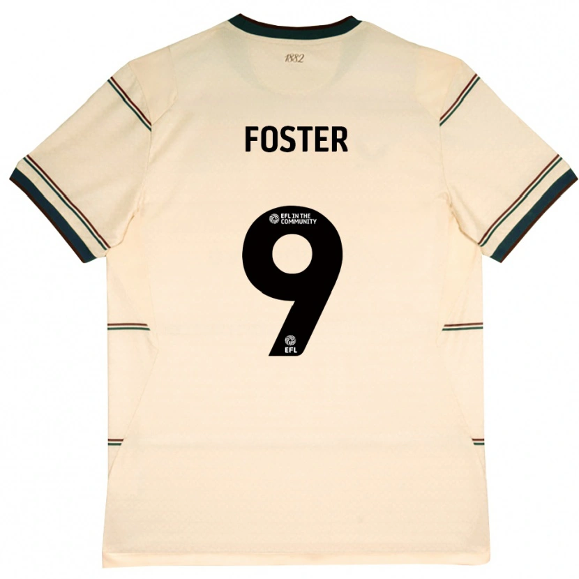 Danxen Mann Lyle Foster #9 Beige Burgunder Bortetrøye Drakt Trøye 2026/27 Skjorter T-Skjorte