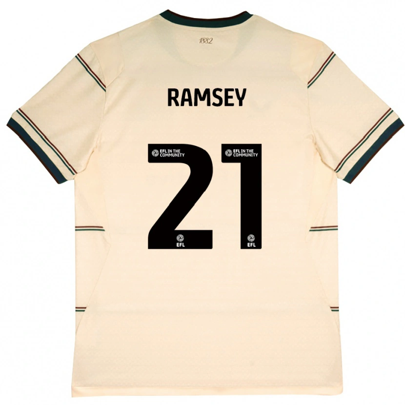 Danxen Mann Aaron Ramsey #21 Beige Burgunder Bortetrøye Drakt Trøye 2026/27 Skjorter T-Skjorte