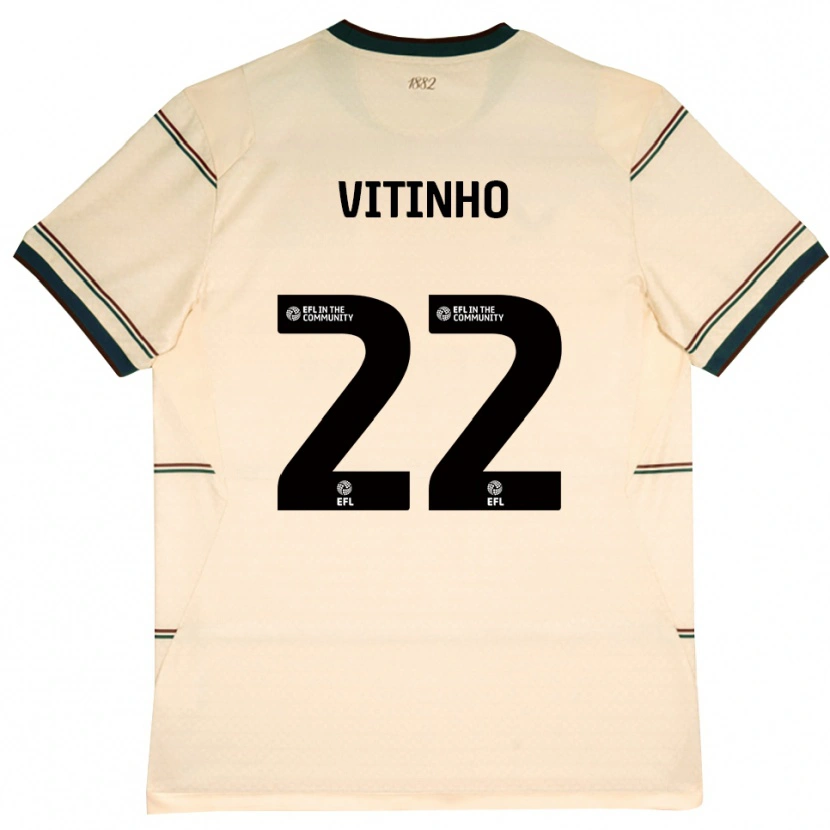 Danxen Mann Vitinho #22 Beige Burgunder Bortetrøye Drakt Trøye 2026/27 Skjorter T-Skjorte