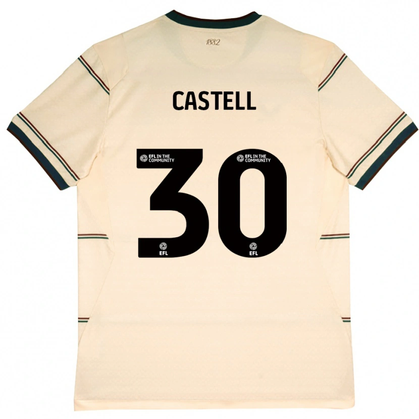Danxen Mann Lluc Castell #30 Beige Burgunder Bortetrøye Drakt Trøye 2026/27 Skjorter T-Skjorte