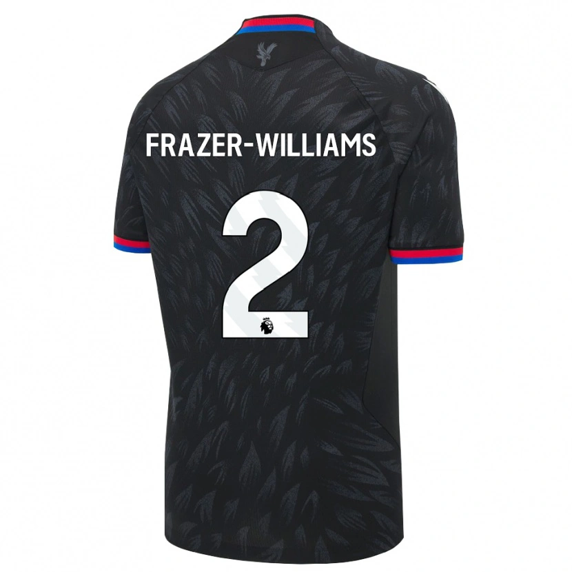Danxen Mann Khyan Frazer-Williams #2 Svart Blå Rød Bortetrøye Drakt Trøye 2026/27 Skjorter T-Skjorte