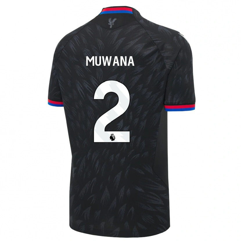 Danxen Mann Joshua Muwana #2 Svart Blå Rød Bortetrøye Drakt Trøye 2026/27 Skjorter T-Skjorte