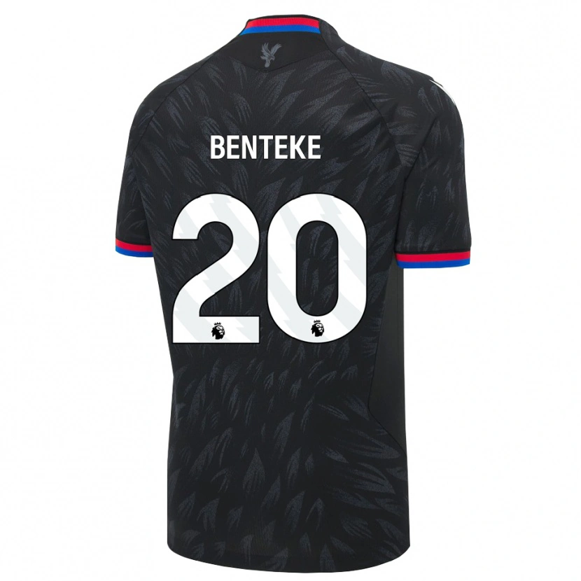 Danxen Mann Christian Benteke #20 Svart Blå Rød Bortetrøye Drakt Trøye 2026/27 Skjorter T-Skjorte