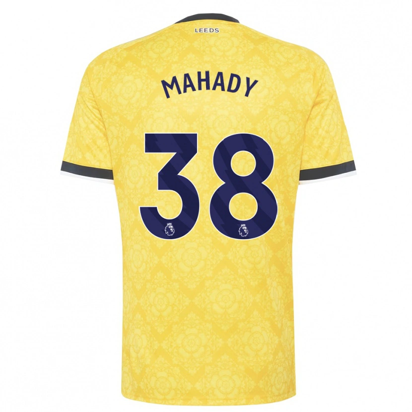 Danxen Mann Rory Mahady #38 Gul Hvit Svart Bortetrøye Drakt Trøye 2026/27 Skjorter T-Skjorte