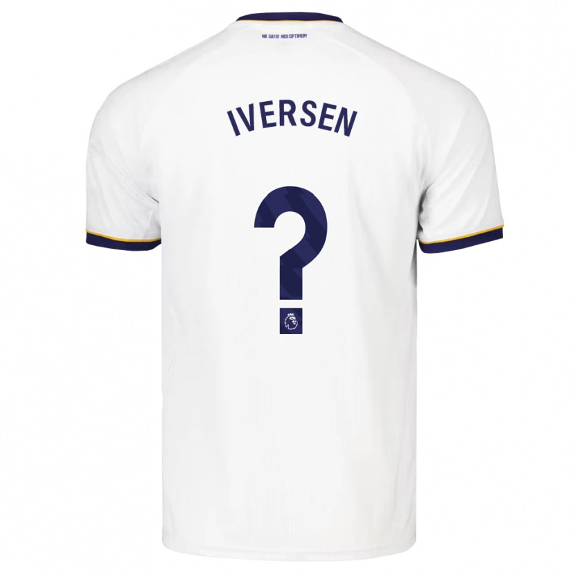 Danxen Mann Einar Iversen #0 Midnattblå Hvit Gul Bortetrøye Drakt Trøye 2026/27 Skjorter T-Skjorte