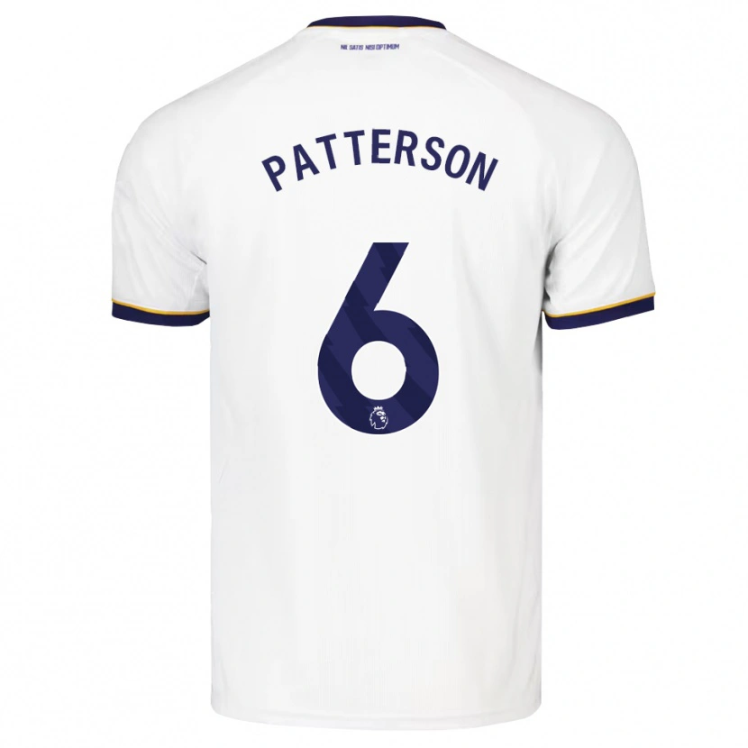 Danxen Mann Jack Patterson #6 Midnattblå Hvit Gul Bortetrøye Drakt Trøye 2026/27 Skjorter T-Skjorte