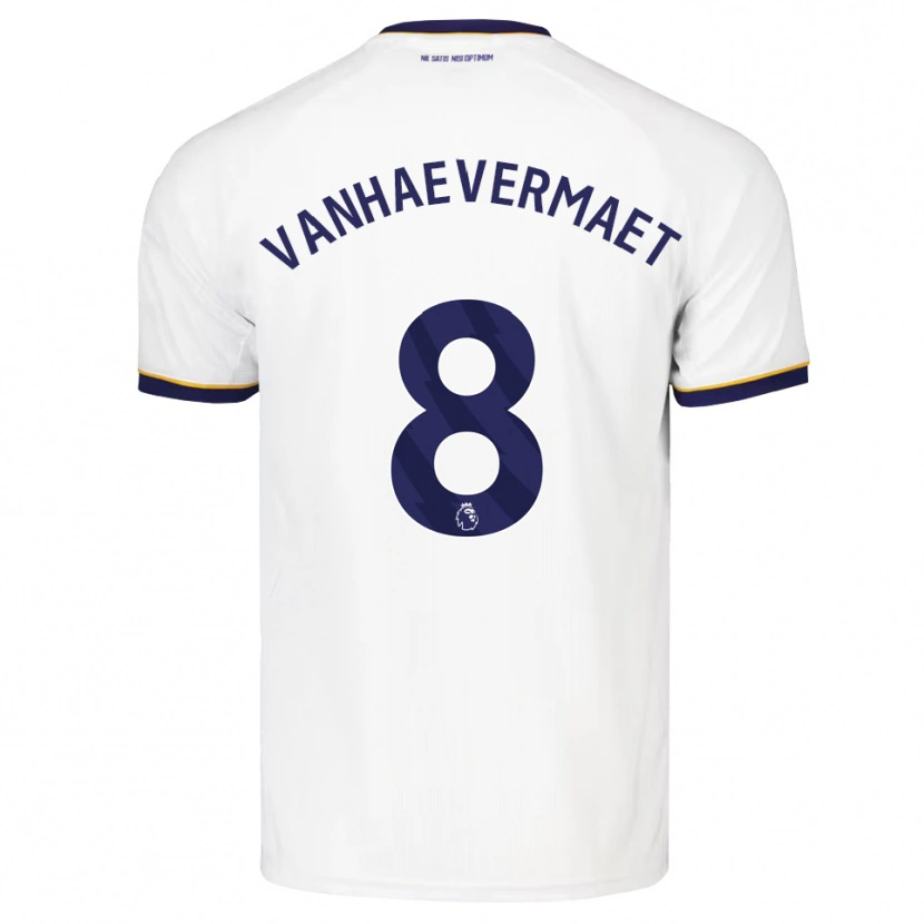 Danxen Mann Justine Vanhaevermaet #8 Midnattblå Hvit Gul Bortetrøye Drakt Trøye 2026/27 Skjorter T-Skjorte