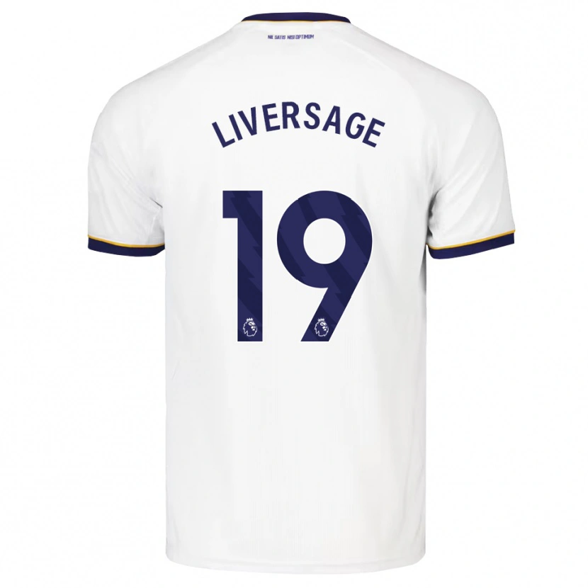 Danxen Mann Leon Liversage #19 Midnattblå Hvit Gul Bortetrøye Drakt Trøye 2026/27 Skjorter T-Skjorte