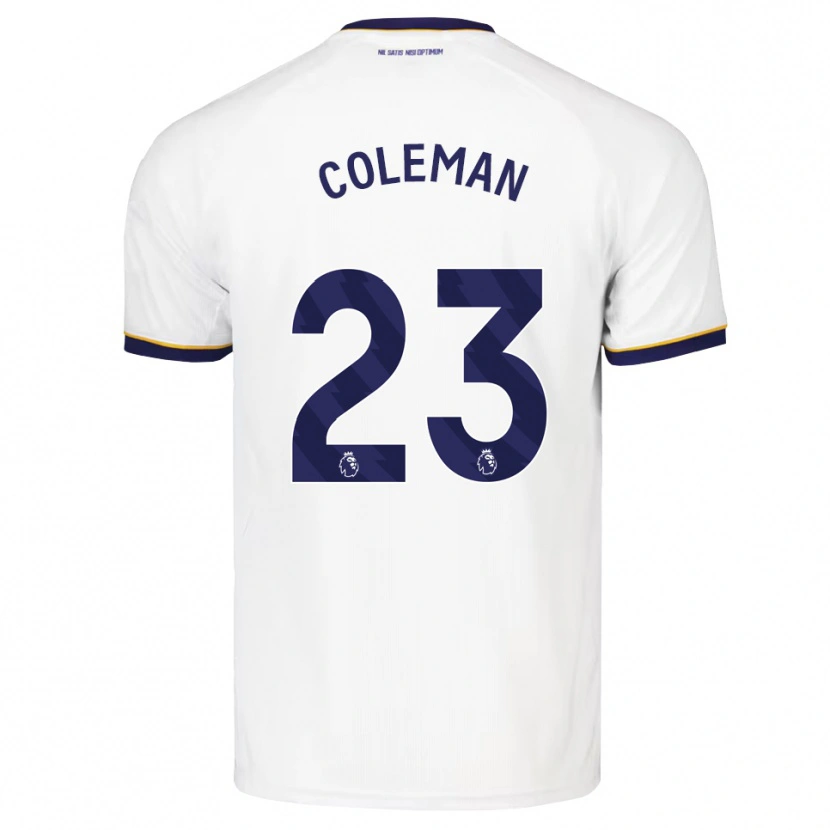 Danxen Mann Seamus Coleman #23 Midnattblå Hvit Gul Bortetrøye Drakt Trøye 2026/27 Skjorter T-Skjorte
