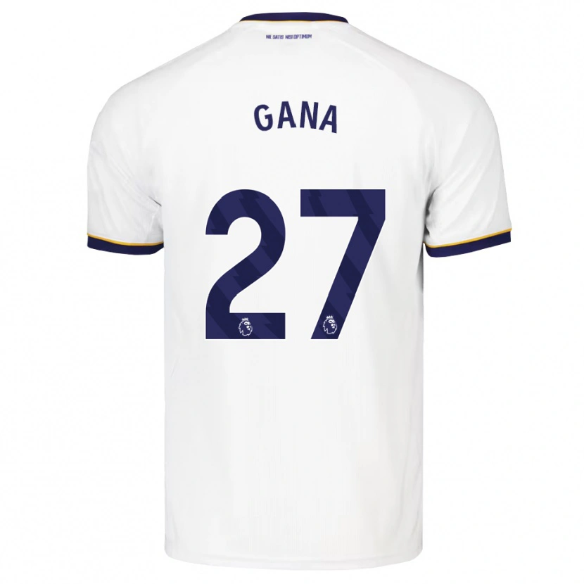 Danxen Mann Idrissa Gueye #27 Midnattblå Hvit Gul Bortetrøye Drakt Trøye 2026/27 Skjorter T-Skjorte