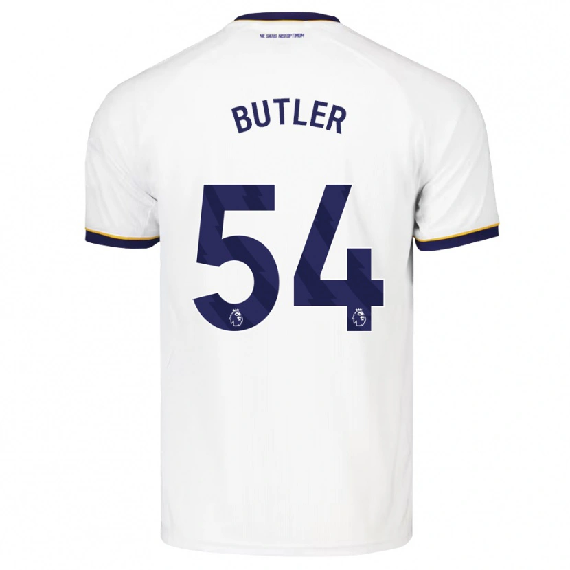 Danxen Mann Jack Butler #54 Midnattblå Hvit Gul Bortetrøye Drakt Trøye 2026/27 Skjorter T-Skjorte