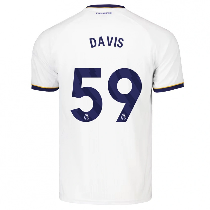 Danxen Mann Luca Davis #59 Midnattblå Hvit Gul Bortetrøye Drakt Trøye 2026/27 Skjorter T-Skjorte