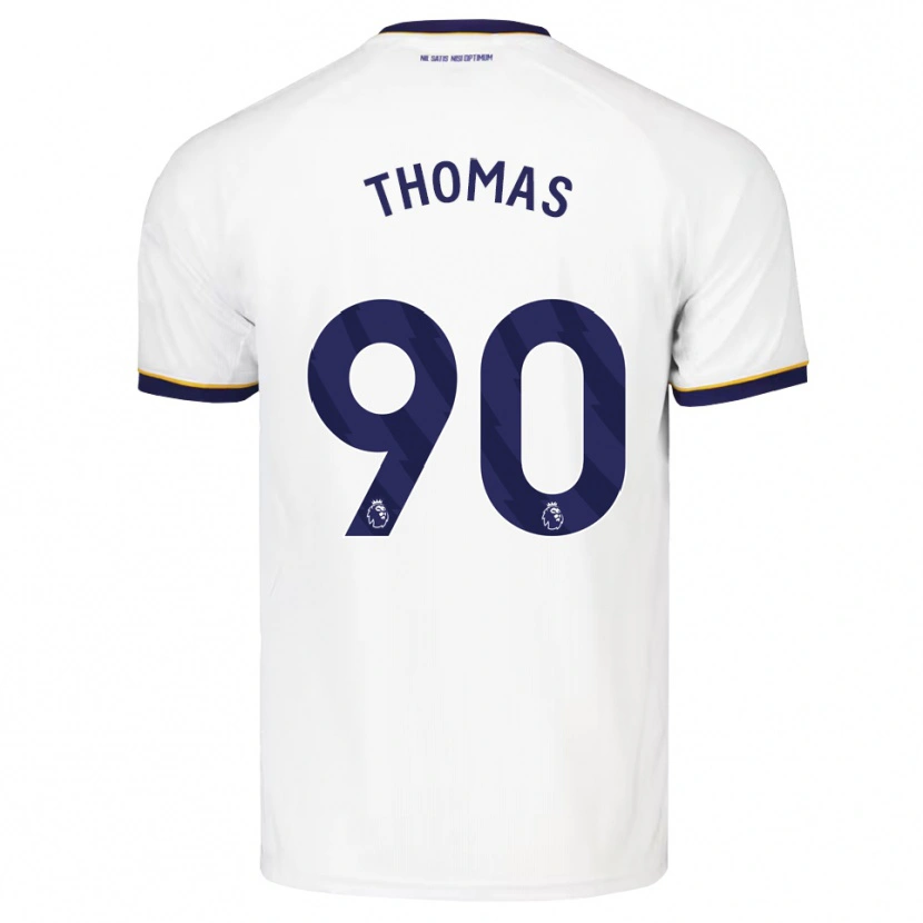 Danxen Mann Aled Thomas #90 Midnattblå Hvit Gul Bortetrøye Drakt Trøye 2026/27 Skjorter T-Skjorte