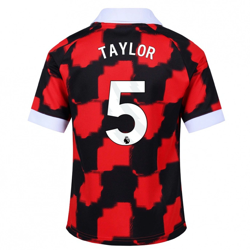 Danxen Mann Archie Taylor #5 Rød Hvit Svart Bortetrøye Drakt Trøye 2026/27 Skjorter T-Skjorte