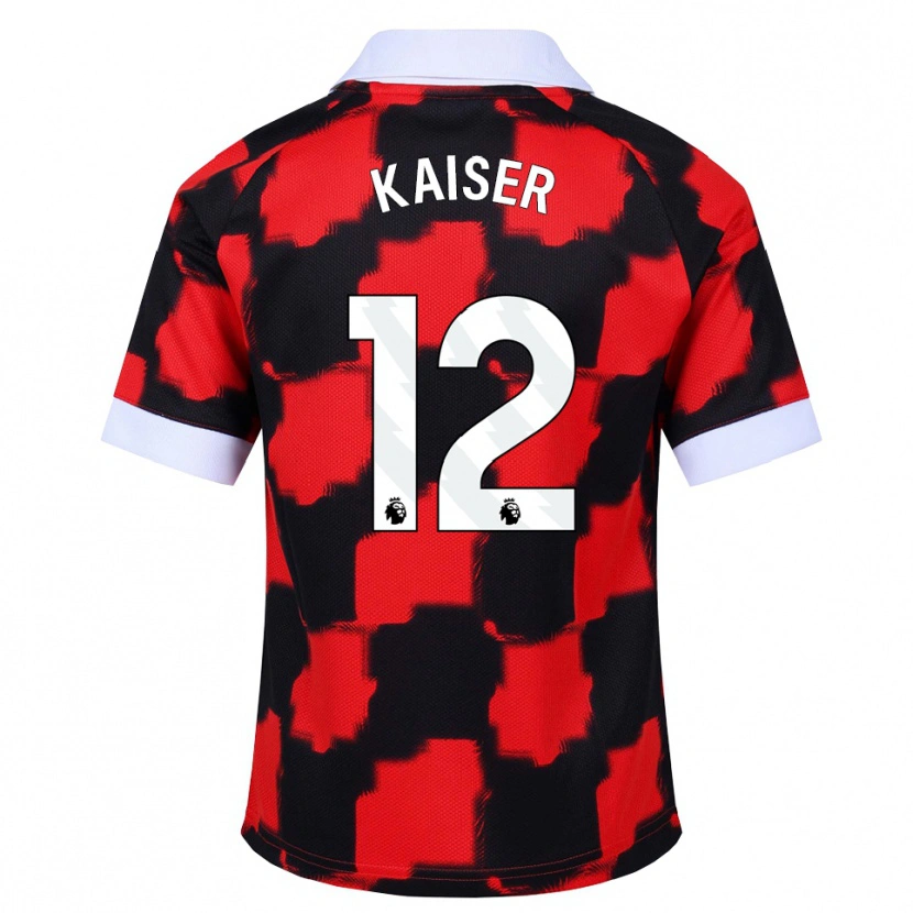 Danxen Mann Dino Kaiser #12 Rød Hvit Svart Bortetrøye Drakt Trøye 2026/27 Skjorter T-Skjorte