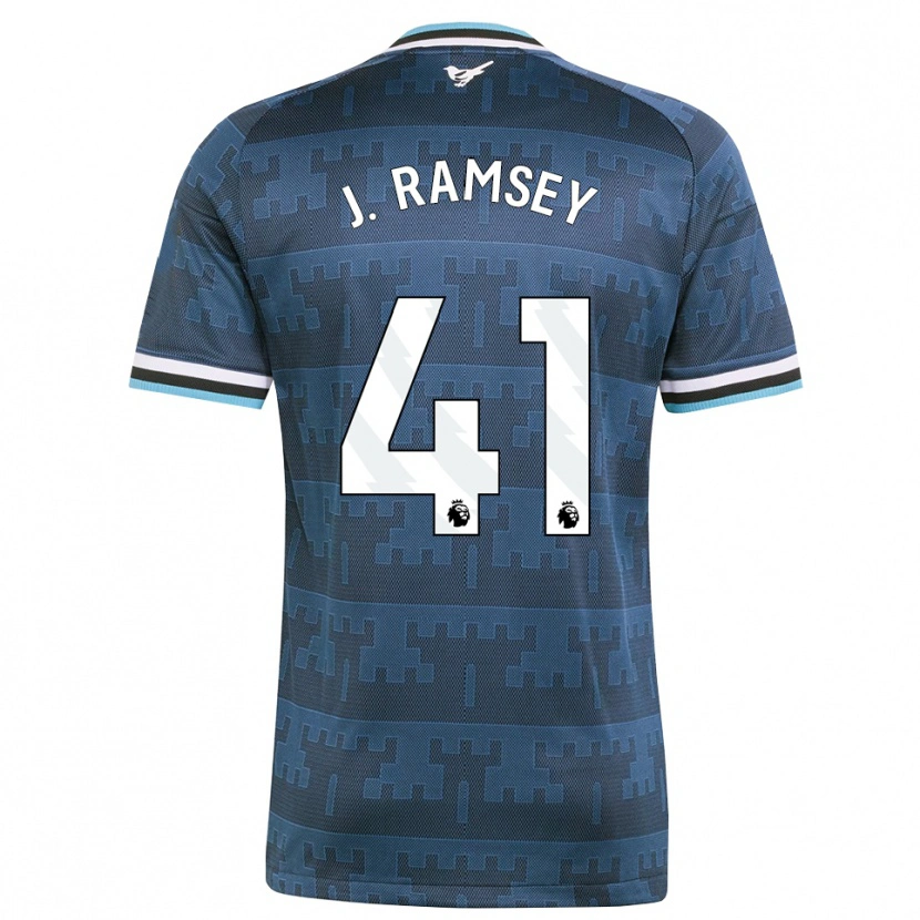 Danxen Mann Jacob Ramsey #41 Gul Svart Blå Bortetrøye Drakt Trøye 2026/27 Skjorter T-Skjorte
