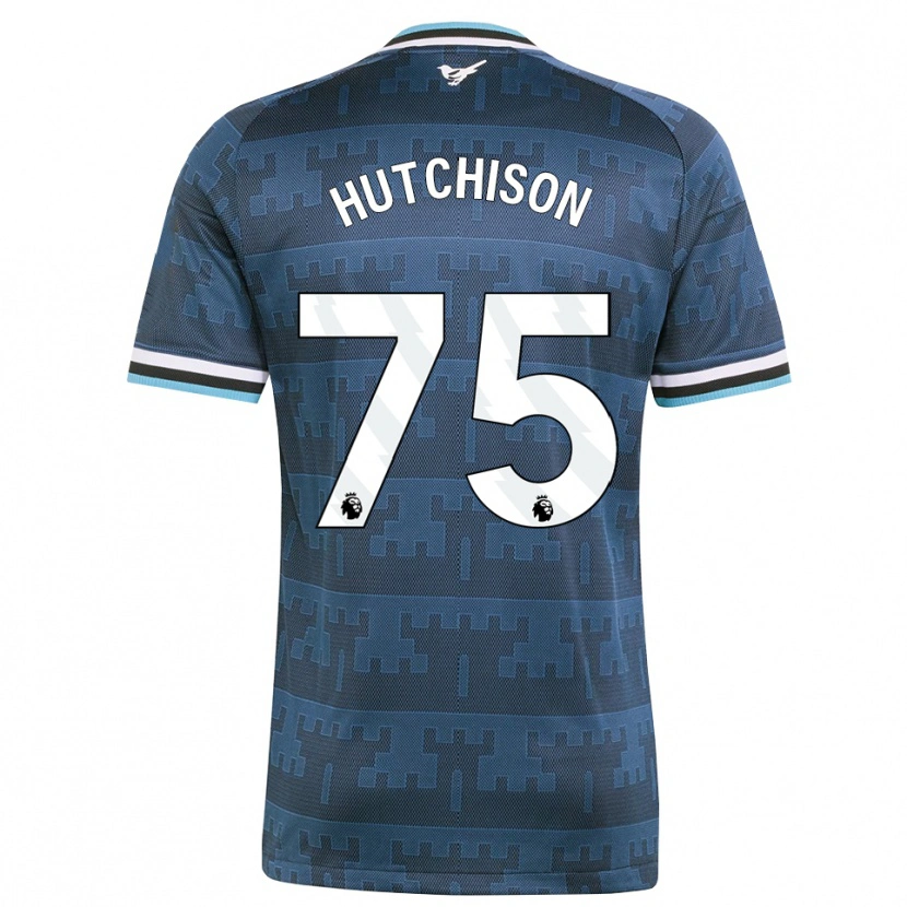 Danxen Mann Alfie Hutchison #75 Gul Svart Blå Bortetrøye Drakt Trøye 2026/27 Skjorter T-Skjorte