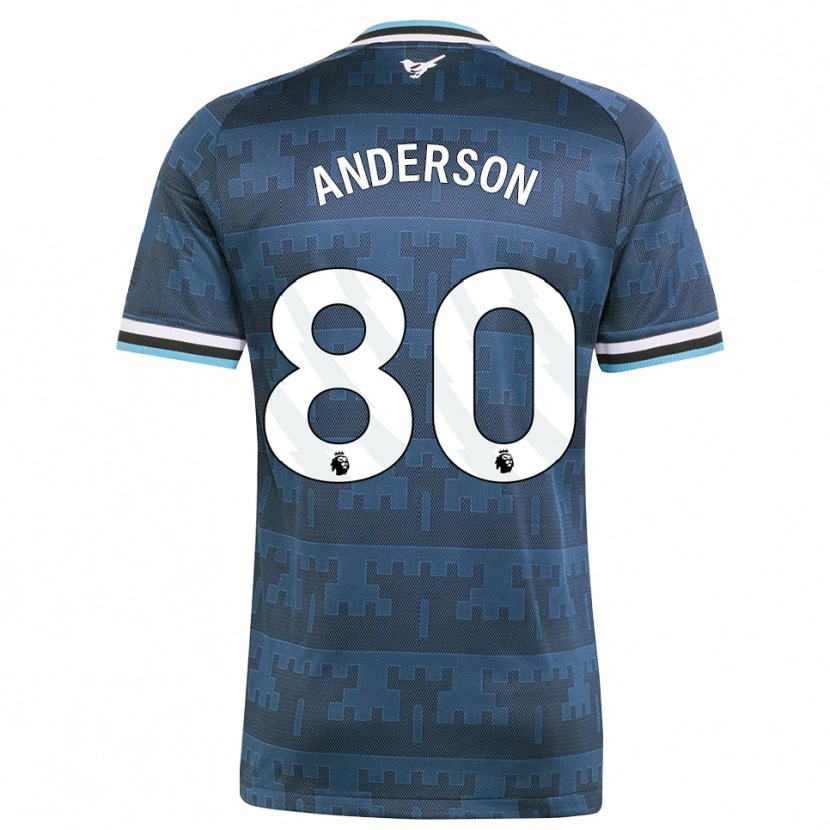 Danxen Mann Will Anderson #80 Gul Svart Blå Bortetrøye Drakt Trøye 2026/27 Skjorter T-Skjorte