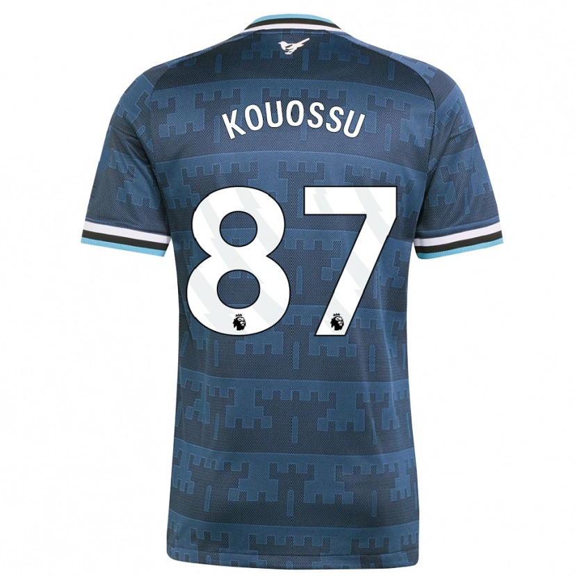 Danxen Mann Jayden Kouossu #87 Gul Svart Blå Bortetrøye Drakt Trøye 2026/27 Skjorter T-Skjorte
