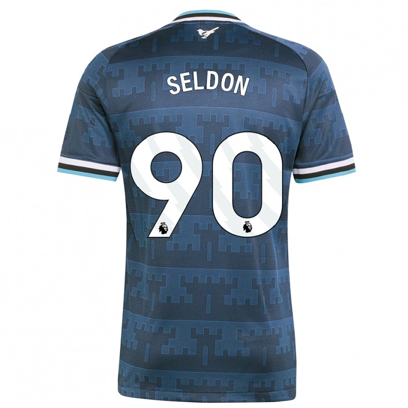 Danxen Mann Alfie Seldon #90 Gul Svart Blå Bortetrøye Drakt Trøye 2026/27 Skjorter T-Skjorte