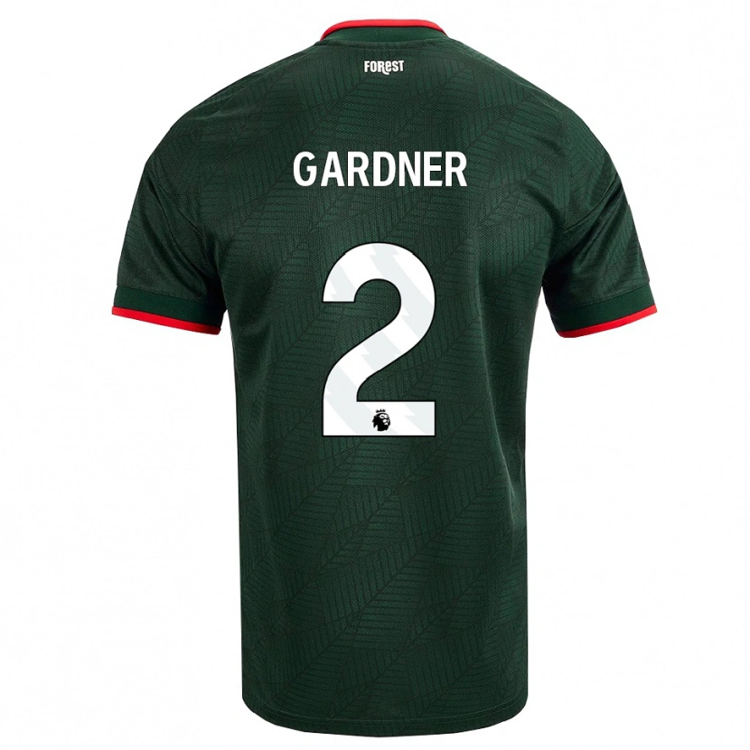 Danxen Mann Daniel Gardner #2 Mørk Grønn Rød Bortetrøye Drakt Trøye 2026/27 Skjorter T-Skjorte