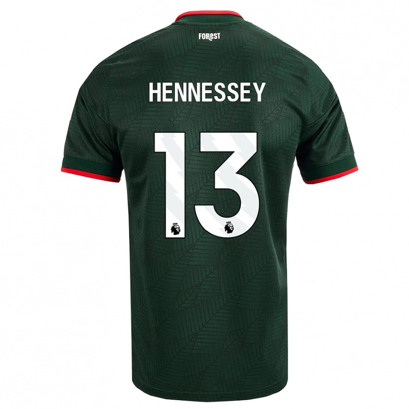Danxen Mann Wayne Hennessey #13 Mørk Grønn Rød Bortetrøye Drakt Trøye 2026/27 Skjorter T-Skjorte