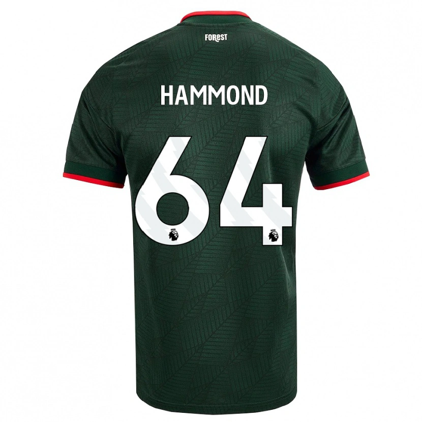 Danxen Mann Ben Hammond #64 Mørk Grønn Rød Bortetrøye Drakt Trøye 2026/27 Skjorter T-Skjorte