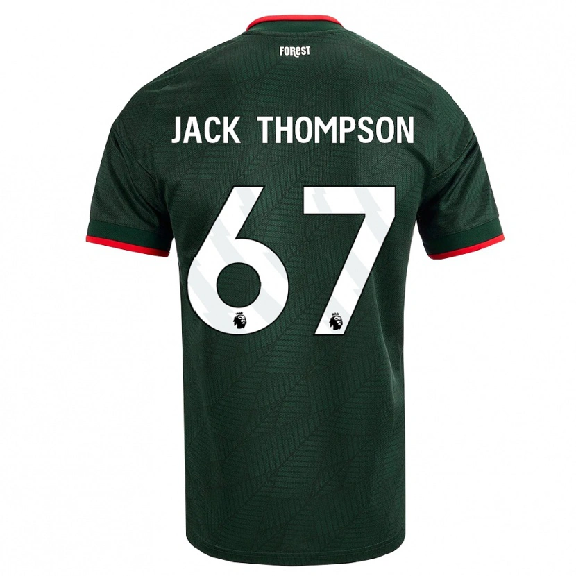 Danxen Mann Jack Thompson #67 Mørk Grønn Rød Bortetrøye Drakt Trøye 2026/27 Skjorter T-Skjorte