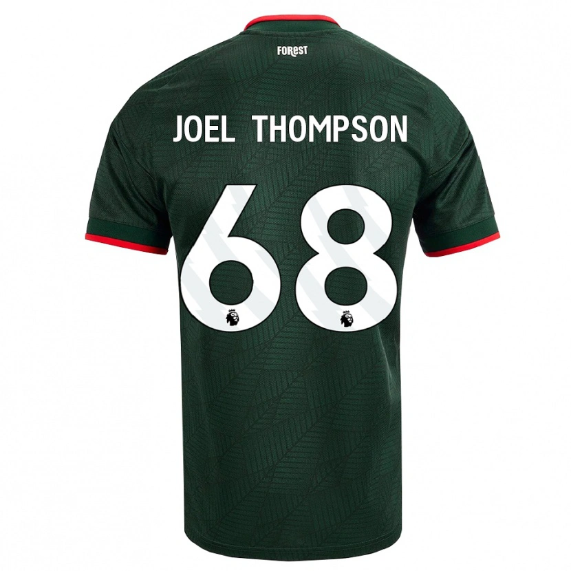 Danxen Mann Joel Thompson #68 Mørk Grønn Rød Bortetrøye Drakt Trøye 2026/27 Skjorter T-Skjorte
