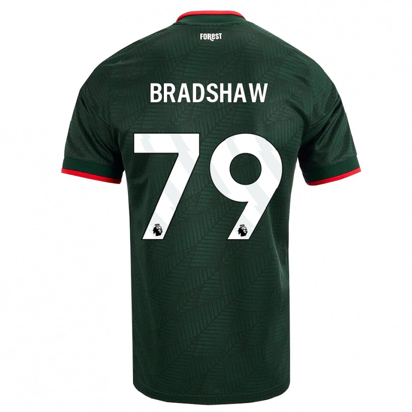 Danxen Mann Alfie Bradshaw #79 Mørk Grønn Rød Bortetrøye Drakt Trøye 2026/27 Skjorter T-Skjorte