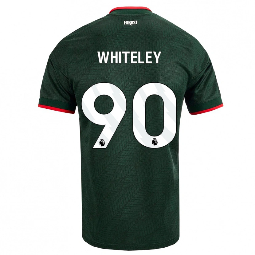 Danxen Mann Jonathan Whiteley #90 Mørk Grønn Rød Bortetrøye Drakt Trøye 2026/27 Skjorter T-Skjorte
