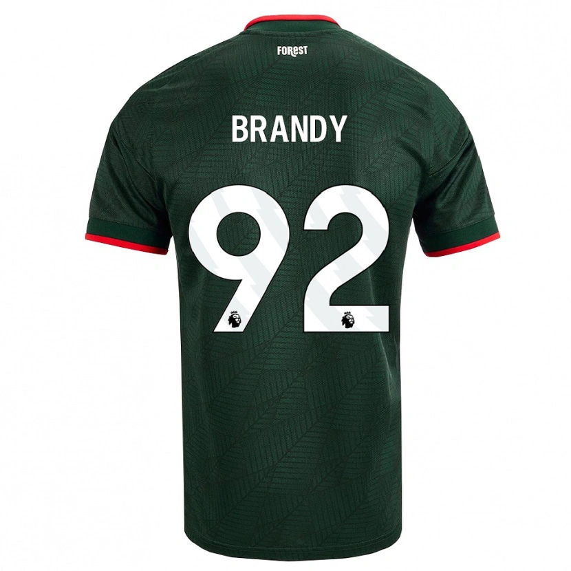 Danxen Mann Taeneal Brandy #92 Mørk Grønn Rød Bortetrøye Drakt Trøye 2026/27 Skjorter T-Skjorte