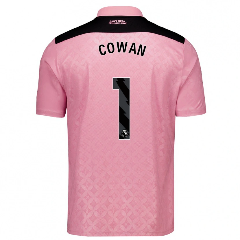 Danxen Mann Joe Cowan #1 Lys Rosa Svart Bortetrøye Drakt Trøye 2026/27 Skjorter T-Skjorte