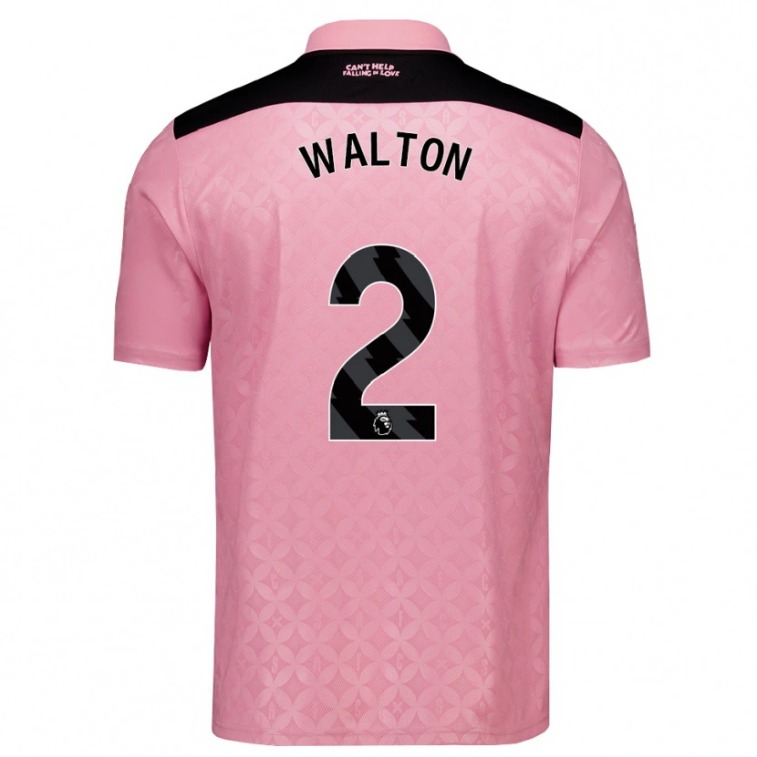 Danxen Mann Robert Walton #2 Lys Rosa Svart Bortetrøye Drakt Trøye 2026/27 Skjorter T-Skjorte