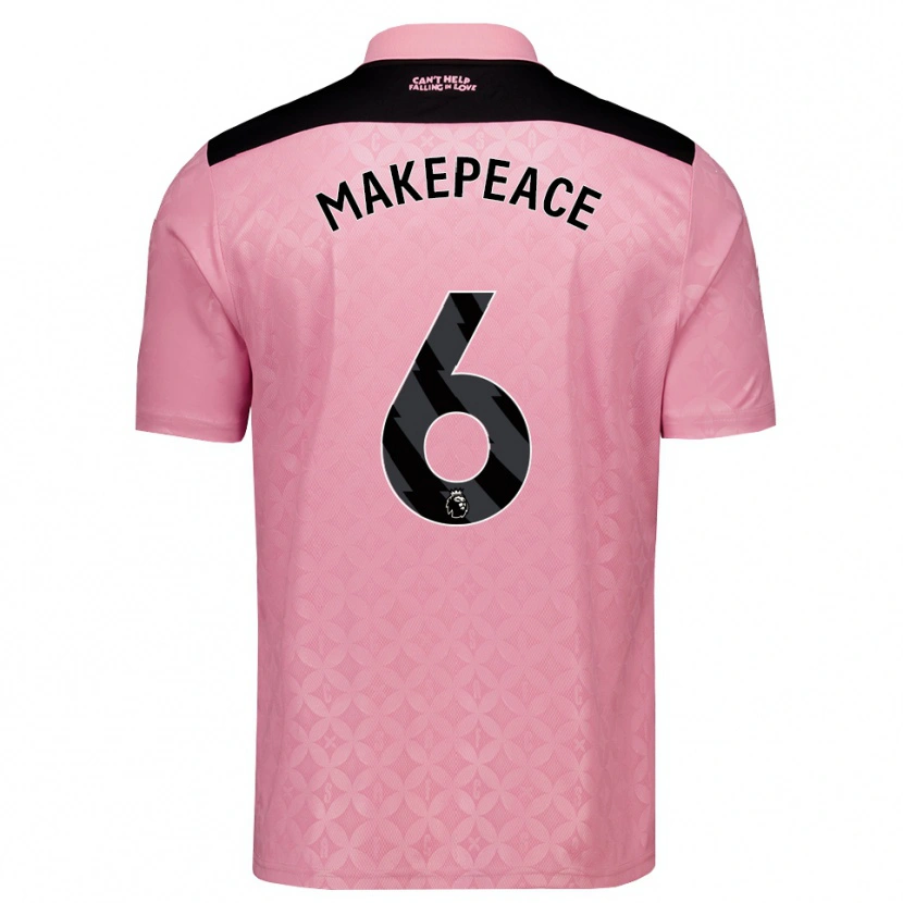 Danxen Mann Joe Makepeace #6 Lys Rosa Svart Bortetrøye Drakt Trøye 2026/27 Skjorter T-Skjorte