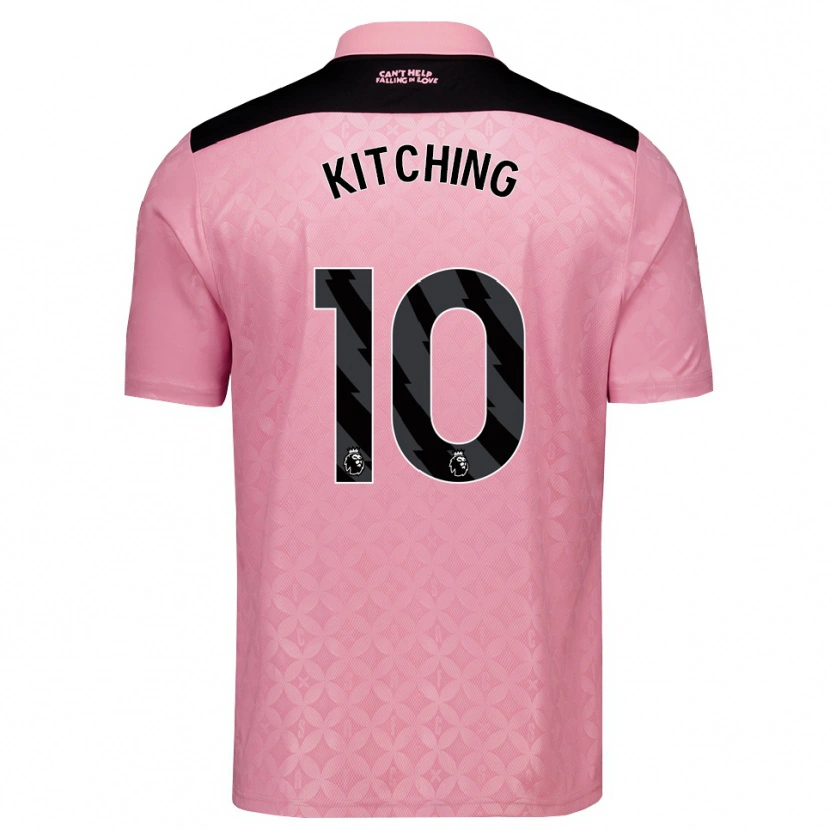 Danxen Mann Katie Kitching #10 Lys Rosa Svart Bortetrøye Drakt Trøye 2026/27 Skjorter T-Skjorte