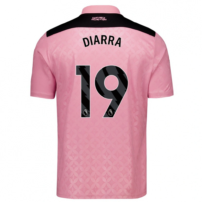 Danxen Mann Habib Diarra #19 Lys Rosa Svart Bortetrøye Drakt Trøye 2026/27 Skjorter T-Skjorte