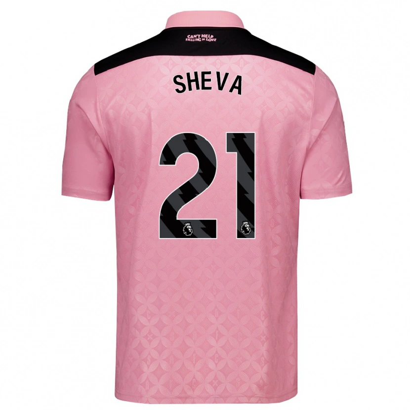Danxen Mann Marissa Sheva #21 Lys Rosa Svart Bortetrøye Drakt Trøye 2026/27 Skjorter T-Skjorte