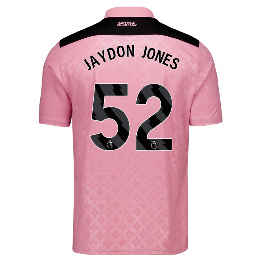 Danxen Mann Jaydon Jones #52 Lys Rosa Svart Bortetrøye Drakt Trøye 2026/27 Skjorter T-Skjorte
