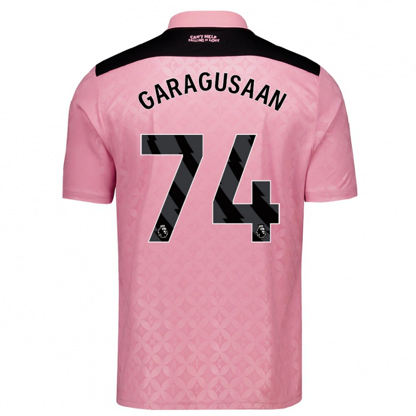 Danxen Mann Finn Geragusyan #74 Lys Rosa Svart Bortetrøye Drakt Trøye 2026/27 Skjorter T-Skjorte