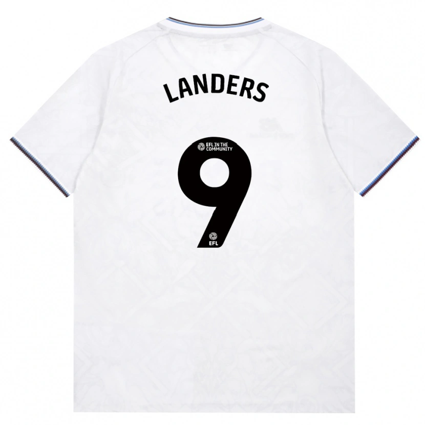 Danxen Mann Josh Landers #9 Burgunder Hvit Bortetrøye Drakt Trøye 2026/27 Skjorter T-Skjorte