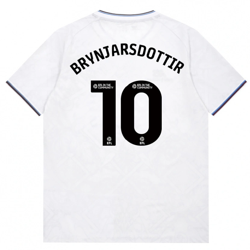 Danxen Mann Dagný Brynjarsdóttir #10 Burgunder Hvit Bortetrøye Drakt Trøye 2026/27 Skjorter T-Skjorte