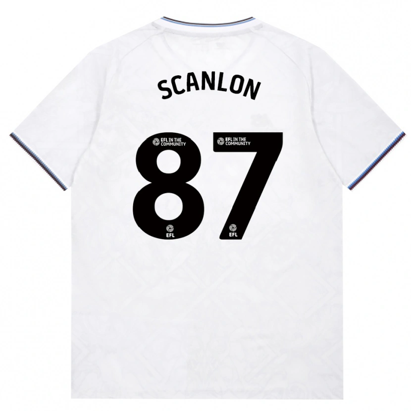 Danxen Mann Joe Scanlon #87 Burgunder Hvit Bortetrøye Drakt Trøye 2026/27 Skjorter T-Skjorte