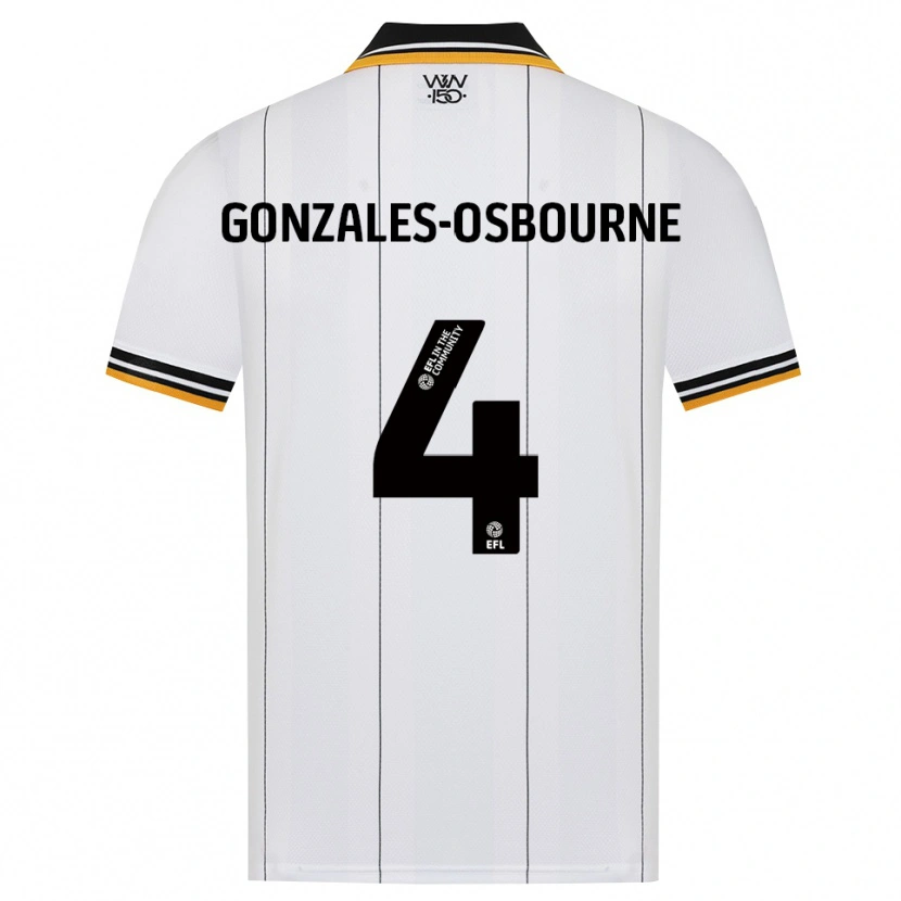 Danxen Mann Isaiah Gonzales-Osbourne #4 Oransje Hvit Svart Bortetrøye Drakt Trøye 2026/27 Skjorter T-Skjorte